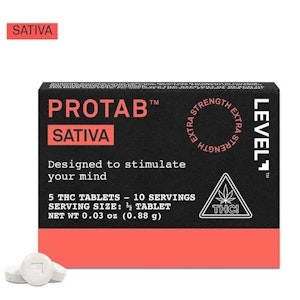 LEVEL - LEVEL - Sativa - Protabs Extra Strength THC Tablets - 100mg - 20mg x 5ct - Edibles