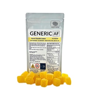 GENERIC AF - Generic AF - Lemon - 100mg - 5mg x 20ct - Edibles