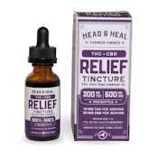 Head & Heal - Relief Blend - 300 mg THC: 600mg CBD - Tincture