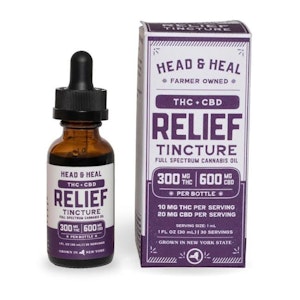 HEAD & HEAL - Head & Heal - Relief Blend - 300 mg THC: 600mg CBD - Tincture