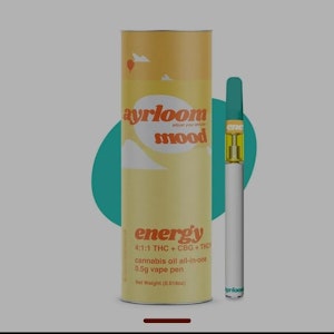 AYRLOOM - Ayrloom - Energy - 0.5g Vape AIO Pen - 75% THC - Vape Pen