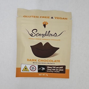 Scandalous - Scandalous - Dark Chocolate Lips - 20mg THC - Edibles