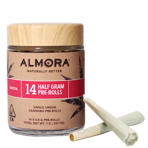 Almora - Green Apple Gas (S) | 0.5g 14pk Pre Rolls | Almora Farms