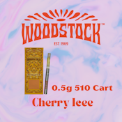 Vaporizer | Woodstock | Cherry Ice | Live Resin | 510 Thread Cart | 0.5g