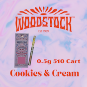 Vaporizer | Woodstock | Cookies and Cream | Live Resin | 510 Thread Cart | 0.5g