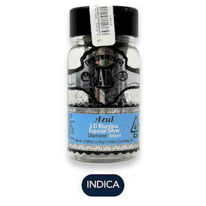 ALBERT EINSTONE'S - El Blunto - Especial Silver - Azul - Diamond Infused Blunts - 3pk - 2.55g