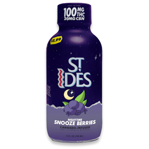 ST.IDES - St Ides - Shot - NightTime Snooze Berries - 4oz - 100mgTHC/20mgCBN