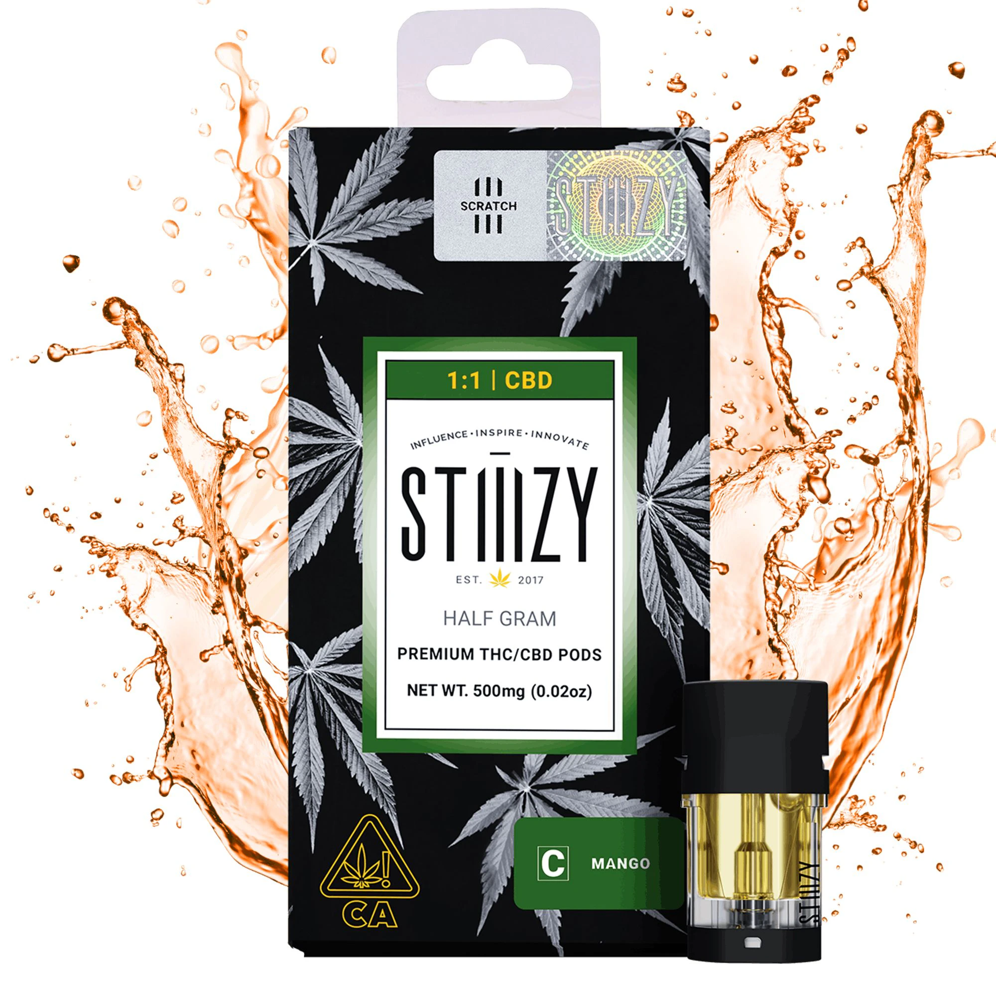 STIIIZY - 0.5g Mango 1:1 CBD / Pod / STIIIZY Main Image