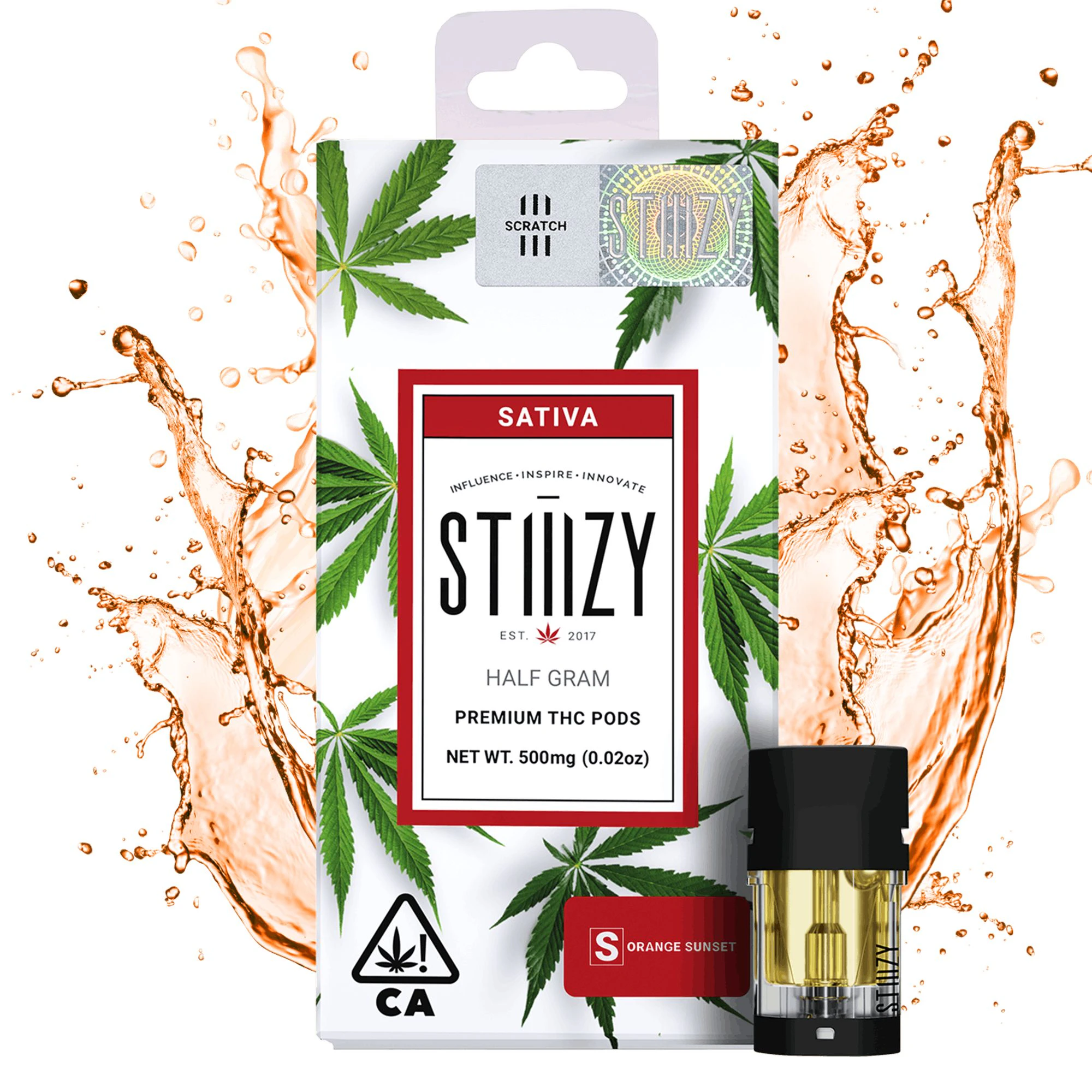 STIIIZY - 0.5g Orange Sunset / Premium THC Pod / STIIIZY Main Image