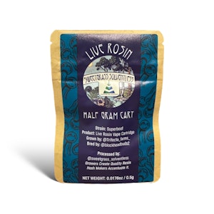 Sweetgrass Solventless - Super Boof - 0.5g Live Rosin Cart - Sweetgrass Solventless