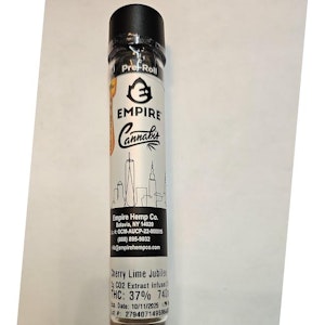 EMPIRE CANNABIS CO. - Empire - Cherry Lime Jubilee - CO2 Extract Infused - 2g - 37% THC - Pre-roll
