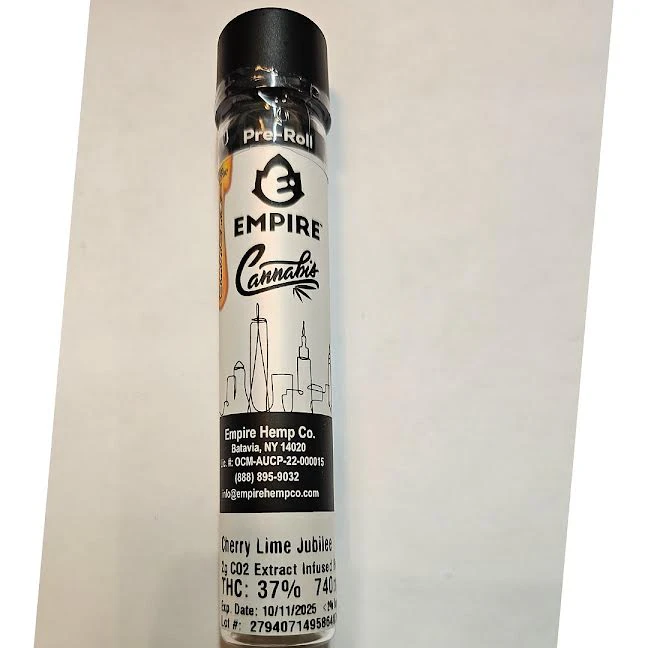 Empire Cannabis - Empire - Cherry Lime Jubilee - CO2 Extract Infused - 2g - 37% THC - Pre-roll Main Image