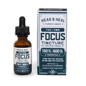 HEAD & HEAL - Head & Heal - Focus - THC: CBG Tincture Focus Blend - 150mg THC, 600mg CBG - Tincture