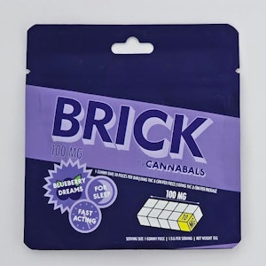 CANNABALS - Cannabals - Blueberry Dreams Sleep BRICK - 100mg THC + CBN - 10mg x 10ct - Edibles