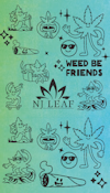 NJ Leaf "Weed be Friends Towel"