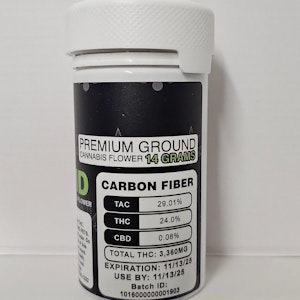 MCPIKE FARMS - Mcpike Farms - Carbon Fiber - 14g - Ground Flower - 24% THC - Dry Flower