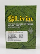 Berry Blitz 5g Bubble Hash Infused 5 Pack Pre-Roll - Livin Solventless