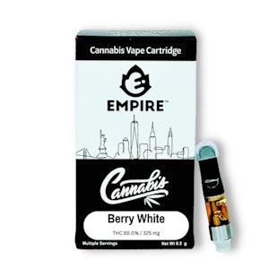 EMPIRE CANNABIS CO. - Empire Cannabis - Berry White - CO2 Full Spectrum - 87% THC - 0.5g - Vape Cartridge