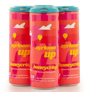 AYRLOOM - Ayrloom - 4 Pack - Honey Crisp Apple Cider 2:1 (10mg THC:5mg CBD) - 40mg - 10mg x 4ct - Beverage