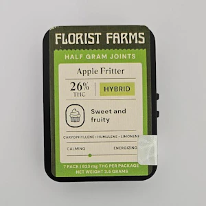 FLORIST FARMS - Florist Farms - Apple Fritter - 1/2 Gram Joints 7pk - THC - Pre-Roll