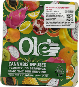 OLE'4 FINGERS - Guava Dragonfruit 100mg Single Gummy - Ole' 4 Fingers