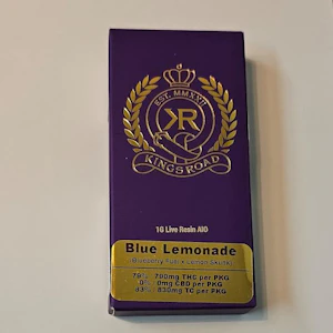 KINGSROAD - Kingsroad - Blue Lemonade -  79% THC - Live Resin - 1G AIO - Vape Pen