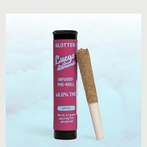 BLOTTER - Blotter - Lucy's Diamond Infused - 0.7g - 48.6% THC - Sativa - Pre-Roll