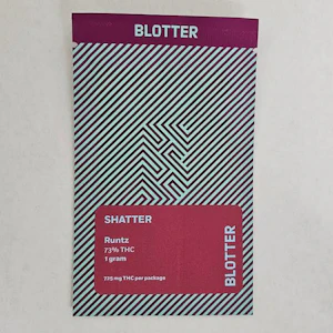 Blotter - Blotter - Runtz - Shatter - 73% THC - 1.0g - Concentrate
