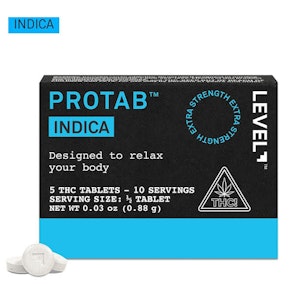 LEVEL - LEVEL - Indica - Protabs Extra Strength THC Tablets - 100mg - 20mg x 5ct - Edibles