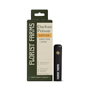 Florist Farms - Durban Poison - 87.34% THC -1g AIO - Vape Pen