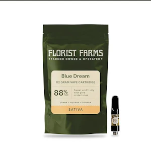 Florist Farms - Florist Farms - Blue Dream - 1g Vape Cartridge - 87% THC