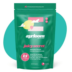 AYRLOOM - Ayrloom - Juicy Secret - (5mg THC: 5mg THCV) - 2ct - Edibles