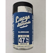 Blotter - Slurricane - 47% THC - Lucy's Naked Diamond Infused 0.5g 5pk - Pre-Roll