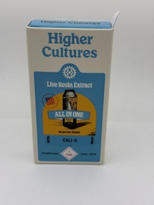 HIGHER CULTURE - LIVE Disposable - Indica - Modified Grapes - 1g