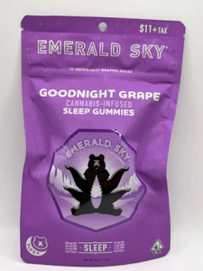 Emerald Sky - Goodnight Grape Sleep 10:2:4 160mg 10 Pack Gummies - Emerald Sky