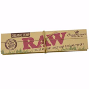 Raw Papers Organic Hemp King Size Cones 3pk