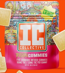 IC COLLECTIVE - IC Collective | 5pk Rosin Gummies | Pineapple Lilikoi | 100mg