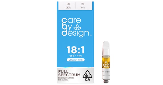 CARE BY DESIGN - Care By Design - 18:1 CBD Cartridge - 1g
