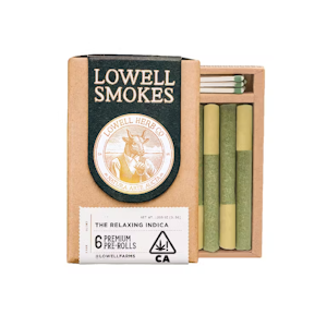 LOWELL - LOWELL - Prerolls - The Relaxing Indica - 6PK - 3.5G