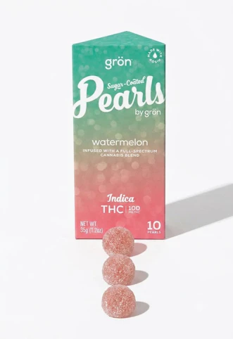 GRON - Watermelon - Indica - 100mg 10pk Gummies (Edibles) | Grön        -PP2
