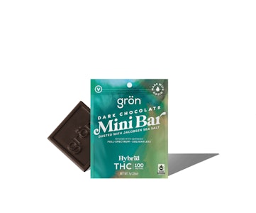 Grön Edibles - Gron - MINI BAR Dark Chocolate - Hybrid - 100MG