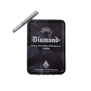HEAVY HITTERS - HEAVY HITTERS: RASPBERRY COUGH 1.5G DIAMOND INFUSED PRE-ROLL 3PK