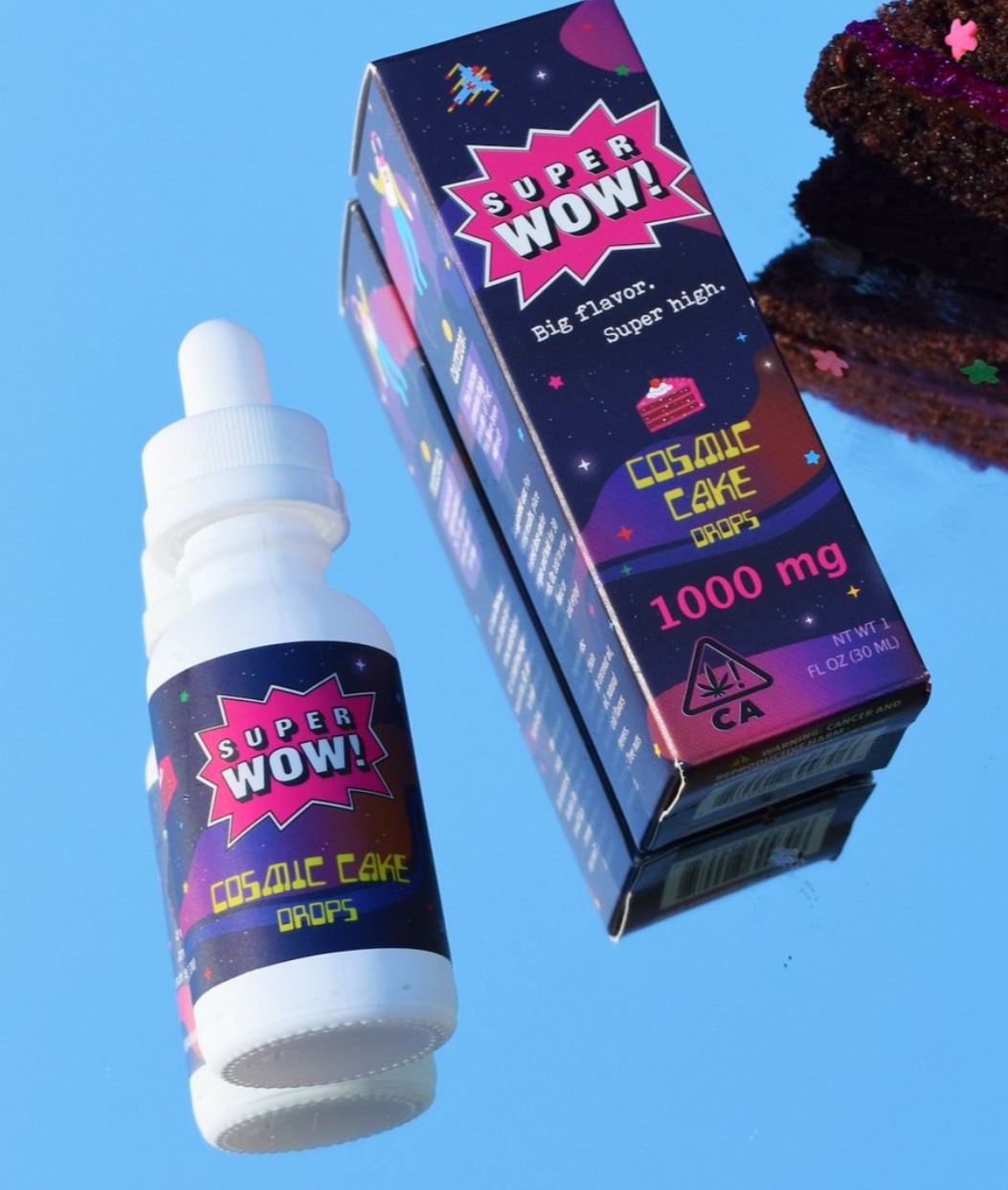 Cosmic Cake Drops 1000mg Tincture Super Wow Premium C...