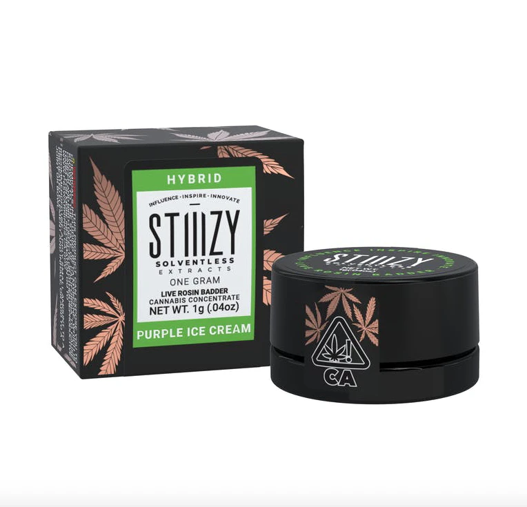 STIIIZY - Stiiizy - Purple Ice Cream - 1g Live Rosin Badder Main Image