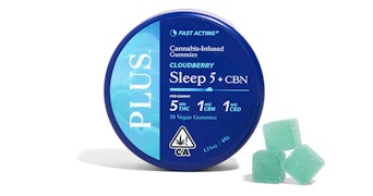 Plus - Cloudberry 5:1:1 Sleep Solventless Rosin Gummies - 140mg