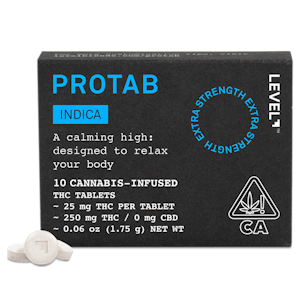 LEVEL - Level Protab - Indica 10pk Tablets - 250mg