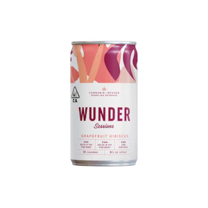 WUNDER - Grapefruit Hibiscus | Single Session 8oz 2mg THC/2mg D8 THC/4mg CBD | Wunder