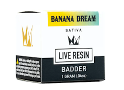 WEST COAST CURE: Banana Dream Live Resin Badder 1g (S)