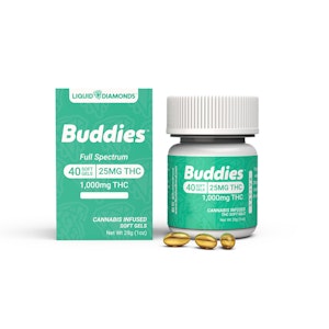 Buddies - SATIVA THC 25mg Capsule 40 pack - Buddies