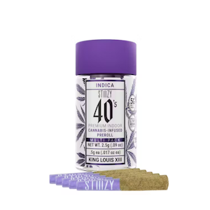 STIIIZY - Stiiizy - 5pk Infused Prerolls - King Louis Xiii